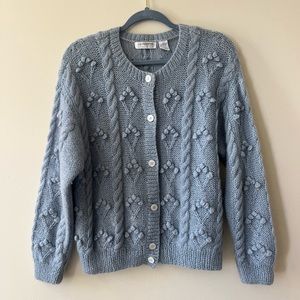 Vintage Liz Claiborne blue cardigan large